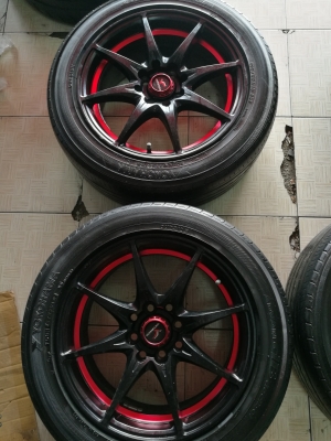 แม็กYACHIYOขอบ15 4รู พร้อมยางyokohamaปี15. 4วง แม็กYACHIYOขอบ15 4รู พร้อมยางyokohamaปี15. 4วง