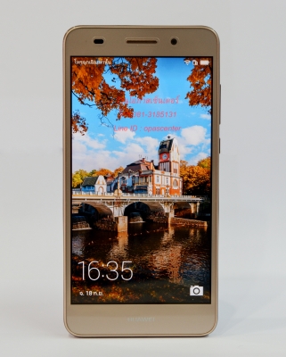 HUAWEI Y6 II สีทอง ติดฟีล์มแล้ว มีที่ชาร์ท กรอบ คู่มือ ใบรับประกัน กล่อง สภาพใหม่ มีประกันศูนย์ 1-6-