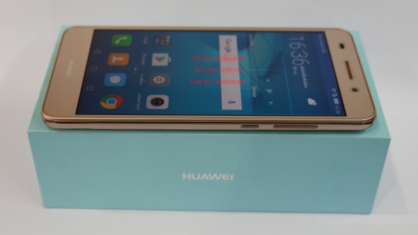 HUAWEI Y6 II สีทอง ติดฟีล์มแล้ว มีที่ชาร์ท กรอบ คู่มือ ใบรับประกัน กล่อง สภาพใหม่ มีประกันศูนย์ 1-6-