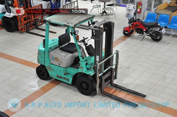 ขายรถโฟล์คลิฟท์มือสอง MITSUBISHI รุ่น KFG20-05372 นำเข้าจากประเทศญี่ปุ่น 100\% ไม่เคยใช้งานในไทย