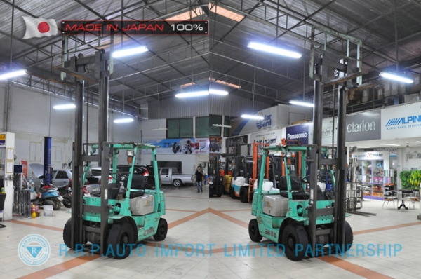 ขายรถโฟล์คลิฟท์มือสอง MITSUBISHI รุ่น KFG20-05372 นำเข้าจากประเทศญี่ปุ่น 100\% ไม่เคยใช้งานในไทย