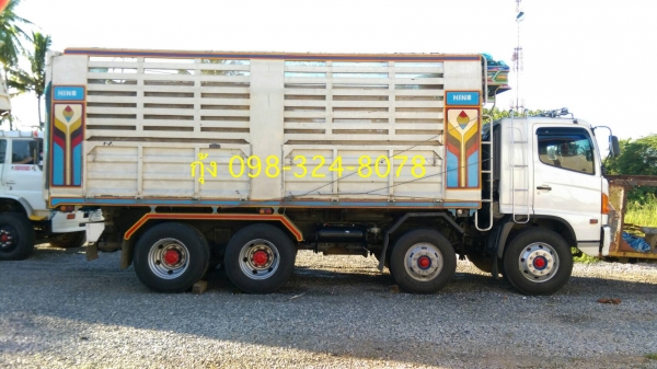 Hino mega 260 ปี 48 แม่เดี่ยวกระบะดั้ม มีระบบลากพ่วงครบ เครื่องเกียร์เดิมดี รถป้ายแดงมือเดียว ไม่เคยชนหนัก ยางเต็มทุกเส้น ทะเบียนพร้อม