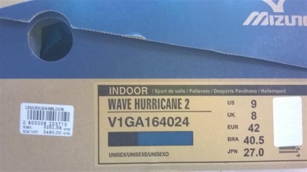 ขาย Mizuno Wave Hurricane 2