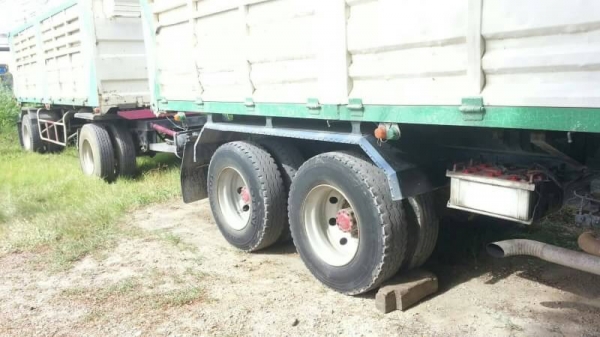 ขาย HINO 3M พ่วงแม่ลูก กระบะเหล็กดั๊ม หินทราย