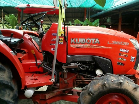 ขายรถไถ L3608อุปกรณ์3ชิ้นใบดันหน้า ผานหลัง โรตารี่ เอกสารทะเบียนครบ