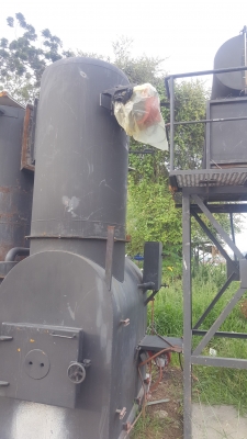 ขายเตาเผามีระบบตัดเขม่าลงน้ำขนาด 500 กิโล 1 ชุดราคา 280,000 บาท