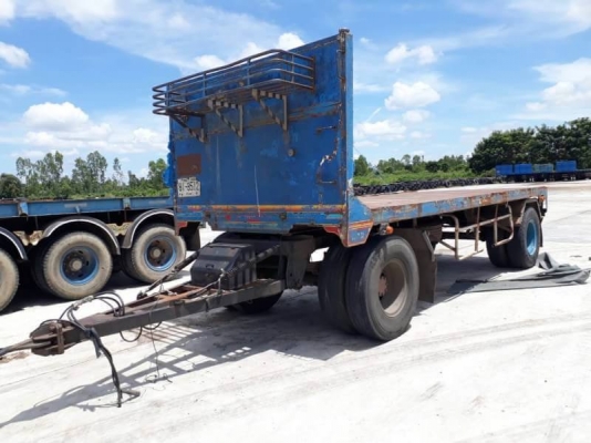 ขาย 165,000 บาท ลูกพ่วงพื้นเรียบ 2 คาน ยาว 6.2 เมตร คัสชีสวย เอกสารเล่มทะเบียน   รถอยู่. จ.สุรินทร์  090-772-3710 090-772-3708