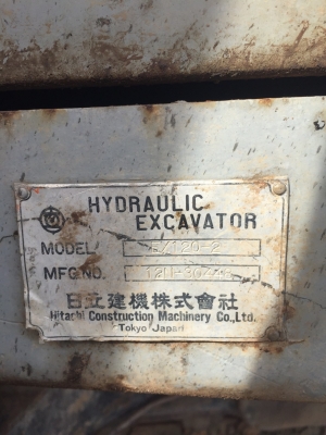 ขาย hitahi 120/2 บูมยาว. สภาพเอวดี เครืองแน่น ปั้มแรง ขาย 780000