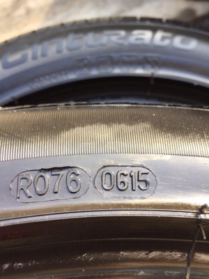 ขายยาง PIRELLI Cinturato P7 (RUNFLAT) MADE IN GERMANY 225-50-17 ปี15 สภาพสวยมาก ดอกหนาจัด ชุดละ 5,900 บาท