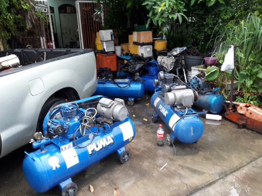 ขาย !! ปั้มลม.PUMA.ขนาด2แรง.มอเตอร์.ฮิตาชิ2สาย.สวยๆเดิมๆ