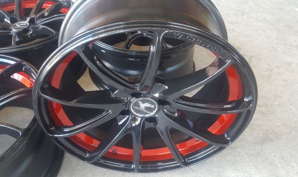 ขายล้อมือ2 YACHIYODA ขอบ17 ขลิปแดง 4รู100 4 ล้อ