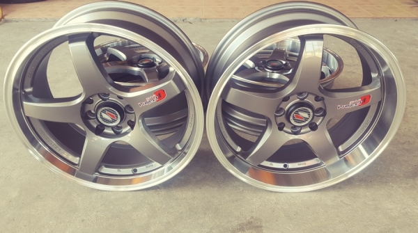 ขายล้อมือ2 Projet D ขอบ17 4รู100-114   4 ล้อ