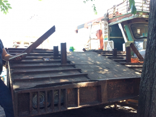 รถเทนเลอร์ ท้ายลาด 10 ล้อ 2 เพลา HINO FM186 เครื่อง EL191 แรง (รถผมเอง)