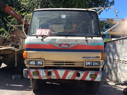 รถเทนเลอร์ ท้ายลาด 10 ล้อ 2 เพลา HINO FM186 เครื่อง EL191 แรง (รถผมเอง)