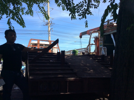 รถเทนเลอร์ ท้ายลาด 10 ล้อ 2 เพลา HINO FM186 เครื่อง EL191 แรง (รถผมเอง)