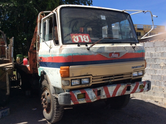 รถเทนเลอร์ ท้ายลาด 10 ล้อ 2 เพลา HINO FM186 เครื่อง EL191 แรง (รถผมเอง)