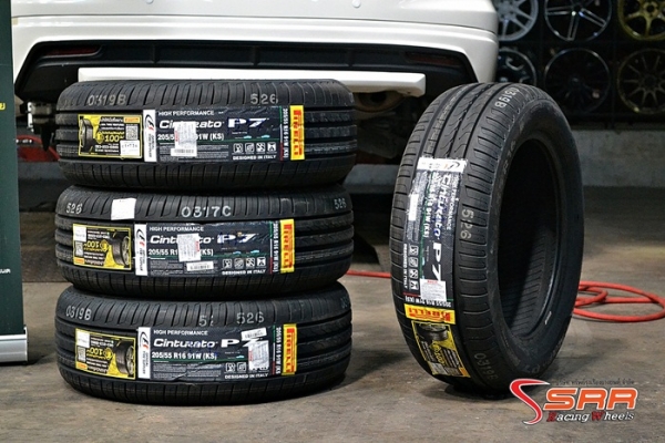 PIRELLI CINTURATO P7 205/55R16 เส้นละ 3,250 บาทปี17 PIRELLI CINTURATO P7 205/55R16 เส้นละ 3,250 บาทปี17