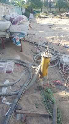 เครื่องยิงทรายพร้อมปั๊มลมแอร์แมน 100 แรงม้า ทั้งชุดพร้อมใช้งาน 180,000 บาท