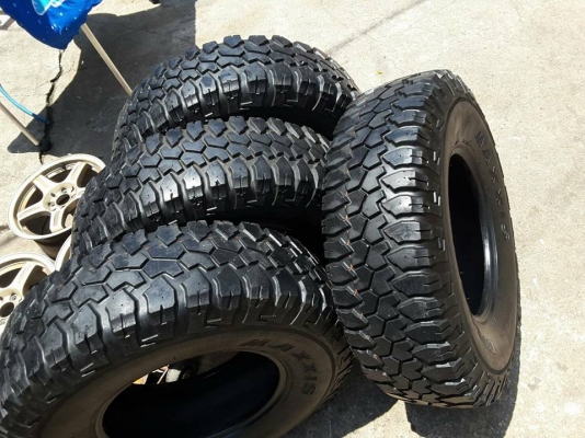 ยาง33นิ้ว Maxxis MT 255-85-16 ปลายปี11 สภาพดี 1ชุด ยาง33นิ้ว Maxxis MT 255-85-16 ปลายปี11 สภาพดี 1ชุด