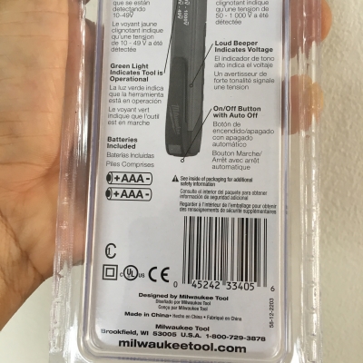 ปากกาวัดไฟโดยไม่ต้องสัมผัส Milwaukee 2203-20