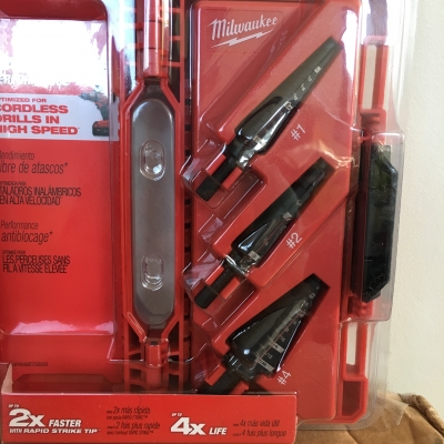 Step Drill Milwaukee 48-89-9221 จำนวน3ดอก Made in USA