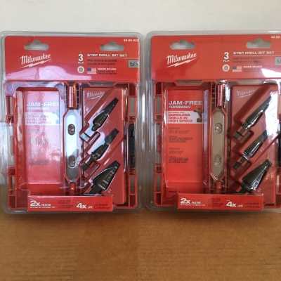 Step Drill Milwaukee 48-89-9221 จำนวน3ดอก Made in USA