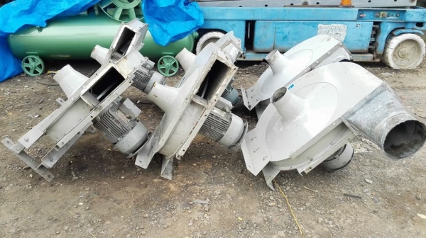 โบวเวอร์รอบจัดแรงดันสูง SIEMENS Made in GERMANY 3 HP 2860 RPM 380V ใบพัดอลูมิเนียมห้องลมแคบแรงดันลมสูง