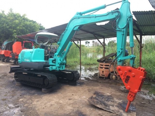 kobelco sk045 สภาพดีเก่าญี่ปุ่นมีหัวเย็กปูน