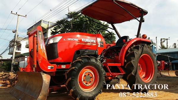 รถเข้าใหม่#ปัญญาแทรคเตอร์..จัดมาให้ครับ ด่วน 290,000 บาท.คูโบต้าL3608 ใบมีดคานล่างFD163 พร้อม ผานพรวน6&times;22 สภาพเดิมๆพร้อมใช้ จัดส่งจังหวัดภูเก็ต