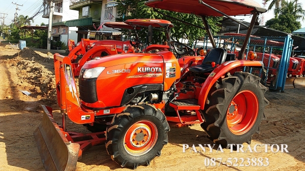 รถเข้าใหม่#ปัญญาแทรคเตอร์..จัดมาให้ครับ ด่วน 290,000 บาท.คูโบต้าL3608 ใบมีดคานล่างFD163 พร้อม ผานพรวน6&times;22 สภาพเดิมๆพร้อมใช้ จัดส่งจังหวัดภูเก็ต