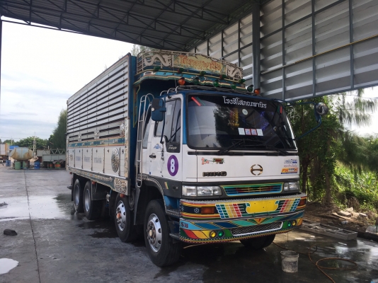 Hino FM2P เครื่อง 300 แรง ปี 46 แม่เดี่ยวกระบะดัมพ์ มีระบบลากพ่วง สวยพร้อมใช้งาน