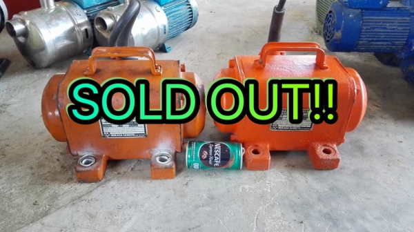 ** SOLD ** มอเตอร์สั่นเขย่าญี่ปุ่น MIKASA Made in JAPAN 1/2 HP 2800 RPM 380V พร้อมใช้ ** SOLD ** มอเตอร์สั่นเขย่าญี่ปุ่น MIKASA Made in JAPAN 1/2 HP 2800 RPM 380V พร้อมใช้