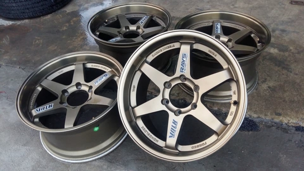 ขายล้อแม็กมือ2 te37 18"&times; f9.5" et20 x r10.5" et25 6รู139.7 งานtnp