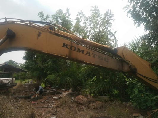 รถแบคโฮPC120-3 หัวคีบไม้ ใช้งานได้ รถแบคโฮPC120-3 หัวคีบไม้ ใช้งานได้