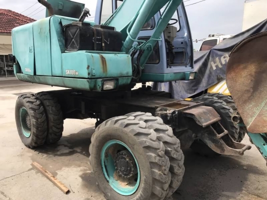 "550,000"ขาย KOBELCO SK100W  เครื่อง ปั๊มดี ระบบไฟฟ้าครบ รถสวยพร้อมใช้เอกสารเล่มทะเบียน