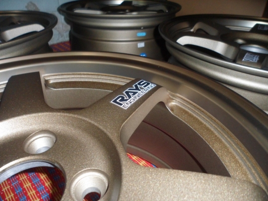 TE37ของใหม่ งานเบาๆครับ ขอบ15"4รู100 กว้าง6.5"off40ขอบชา เหลือชุดเดียวแล้วครับ( 8,200บ.)