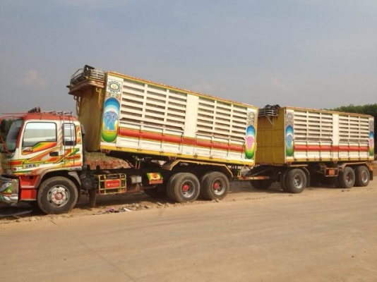 ขาย10ล้อพ่วง แม่+ลูก ดั๊มแม่ลูก ISUZU DECA 320 "MAX LOAD" EURO ll (ยูโร2)ปี50 เครื่องเดิมเกียร์เดิม กระบะดั๊มเหล็ก  ลูก3คาน ยาว6.80ม. สวยทั้งแม่+ลูก  สภาพ พร้อมใช้ พร้อมลุยงาน ราคาต่อรองได้ครับ