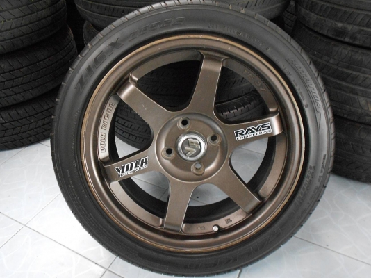ขายล้อแม็ก TE37 ขอบ 16 (4/100)พร้อมยางสภาพดีพร้อมใช้/เทิร์นได้-ใส่ฟรีค่ะ