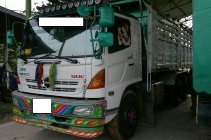 10ล้อดั้ม HINO MEGA260ปี49 ดั้มเหล็กสหมิตร ยางใหม่10เส้น