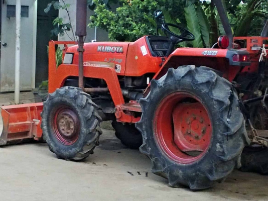 รถไถนาKUBOTA 3408 2เพลา34แรงม้ามีผานดัน+หางตีนา