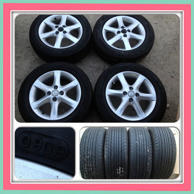 ขายแม็กเดิมขอบ 15 Toyota Altis 6ก้าน4/100+ยาง ราคา 5500 บาท