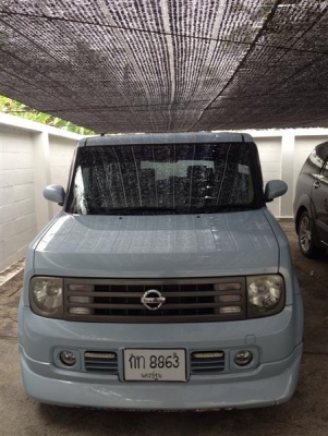 ขายด่วน Nissan Cube3 สีฟ้าสวยๆ พร้อมทะเบียน