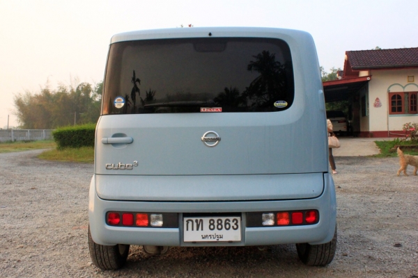 ขายด่วน Nissan Cube3 สีฟ้าสวยๆ พร้อมทะเบียน