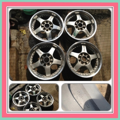 ขายแม็กมือ2 Lenso RS5 สีบรอนซ์ ขอบ15 4รู100/114ราคา 5200 บาทถูก