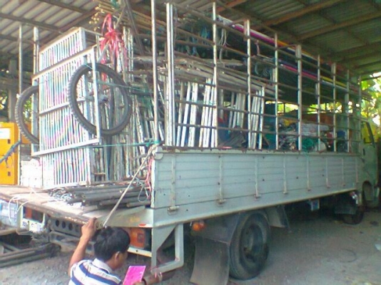 ขายรถ 6ล้อ HINO KM 779 กระบะคอกเหล็ก รถห้างแท้ มีแอร์ เครื่องWO4D 117 แรงม้า