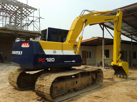 KOMATSU PC 120 - 5  คอนโทรลสั้น แขนยาว BOOM ARM รุ่นพิเศษ ใบแทรค 75