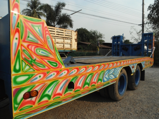 ขายรถเทรลเลอร์ 10 ล้อ HINO รถ 2 เพลา บรรทุกรถเกี่ยวข้าว เครื่อง HO7C = 185 แรงม้า (รถอยู่สุพรรณบุรี)