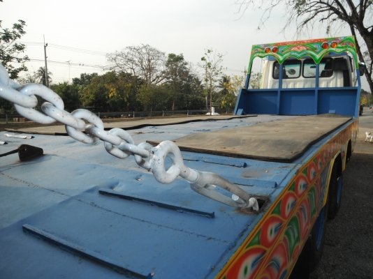 ขายรถเทรลเลอร์ 10 ล้อ HINO รถ 2 เพลา บรรทุกรถเกี่ยวข้าว เครื่อง HO7C = 185 แรงม้า (รถอยู่สุพรรณบุรี)