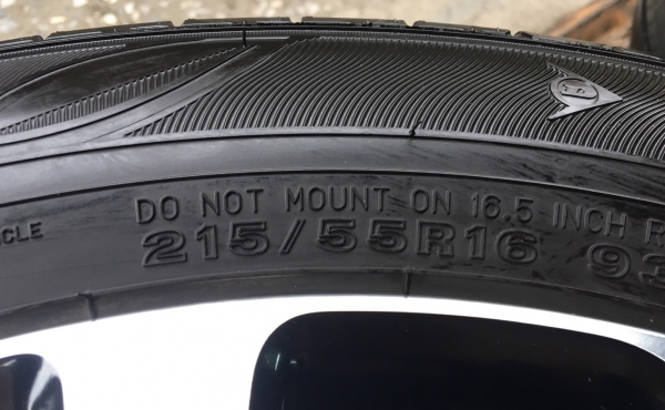 ล้อแม็ก Honda Civic FC ขอบ16 พร้อมยาง 215-55-16 ปลายปี 16