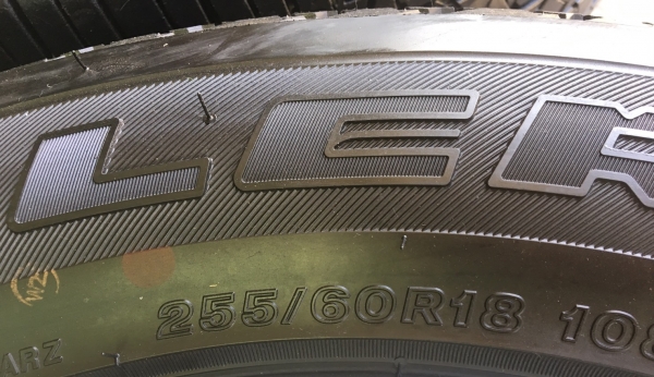 แม็กป้ายแดง ISUZU MU-X ขอบ18 พร้อมยางป้ายแดง 255-60-18 ปี 17